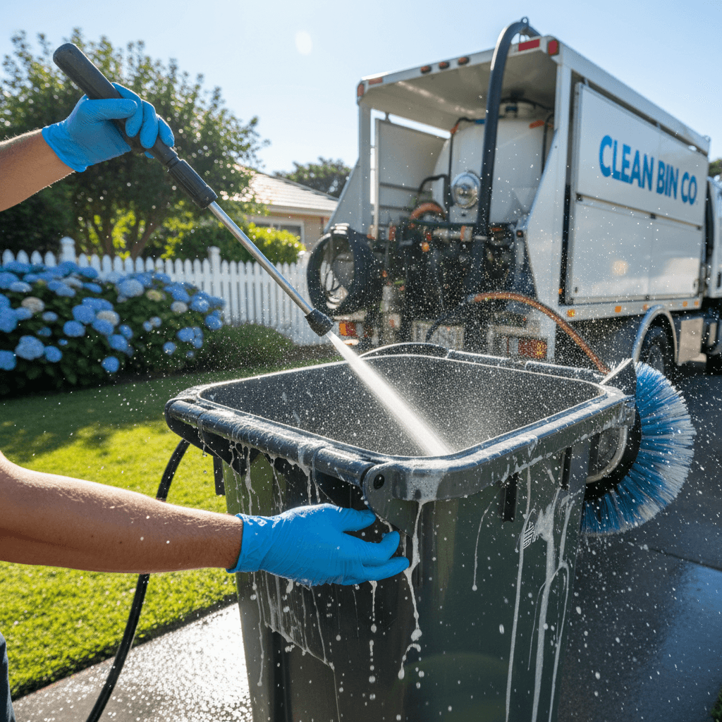 Residential bin cleaning service